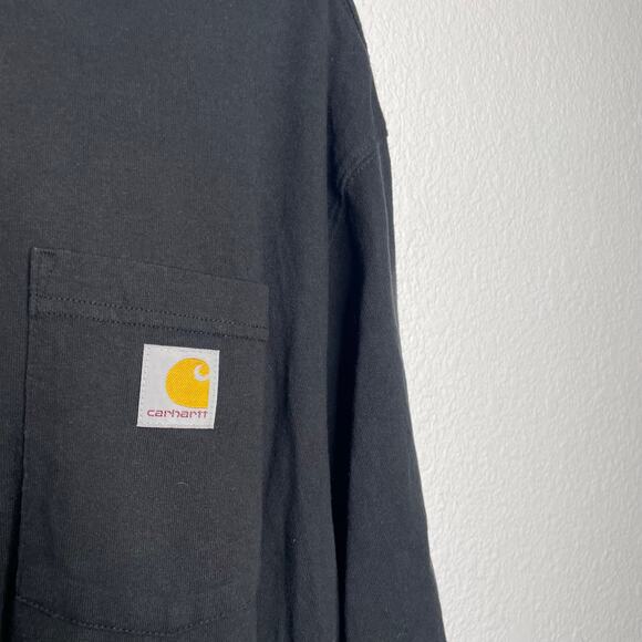 Carhartt Mens Shirt Size XL Black Loose Fit Short Sleeve Casual T-Shirt Pullover - Picture 9 of 9